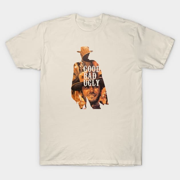 The Good The Bad and The Ugly Cowboy T-Shirt by Cika Ciki